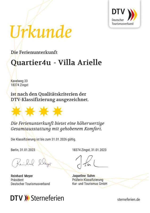 Quartier4U - 4 Sterne - Inklusive Eigene Bikebox Mit Strom - Waeschepaket - Power Wlan - Parkplatz # Bestpreisgarantie # Zingst Zewnętrze zdjęcie
